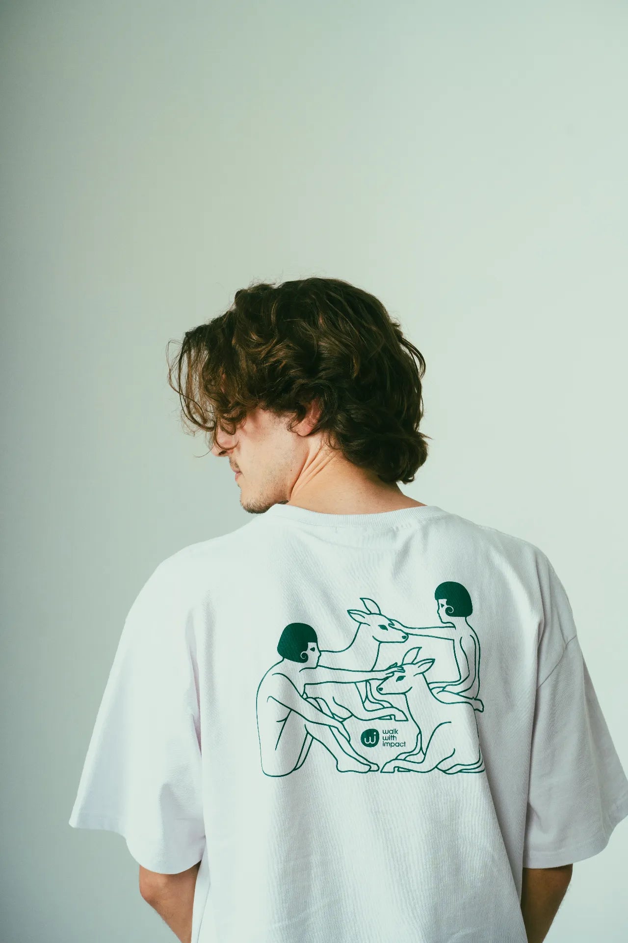 Animal rights oversized tee