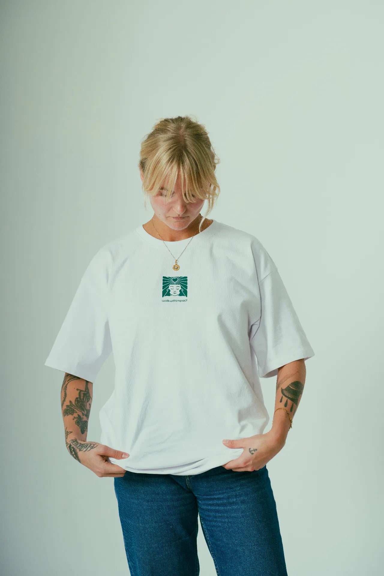 Human rights oversized tee